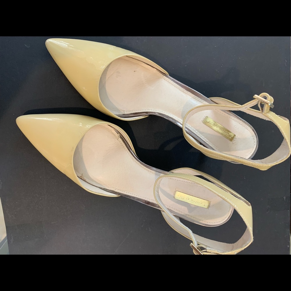 Louise&Cie size 12 cream colored patent 2 1/2”heel